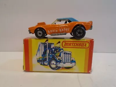 Matchbox Revin Rebel - 1982 Lesney Dodge Challenger W Box • $59.95