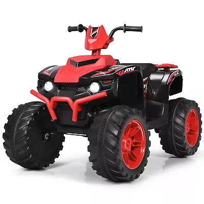 12V Electric Kids Ride On Car ATV 4-Wheeler Quad W/ Music LED Light Red • $178.99