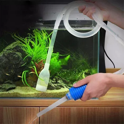 £5.14 • Buy Gravel Cleaner Aquarium Fish Tank Glass Algae Scrub Cleaning Siphon Water Kit