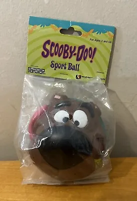 Scooby-Doo SPORT BALL Vinyl Toy Figure Face Cartoon Network 2002 Vintage • $10