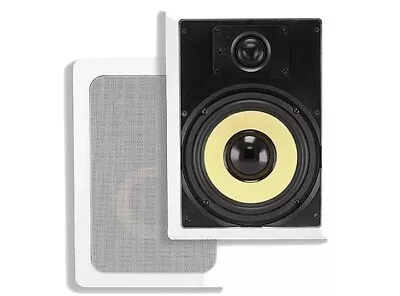 Monoprice Caliber In-Wall Speakers 8in Fiber 2-Way (pair) • $60