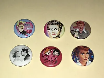 1  Set Of 6 I Love Lucy Tv Show Lapel Badge Button Pins Pinback [p209] • $3.25