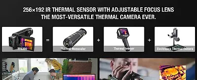 Teslong TTS300 Thermal Imaging Monocular With 3.5 Flip Out LCD Monitor - Black  • $499.99