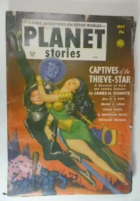 Planet Stories Pulp May 1951 Fredric Brown Frank Belknap Long Mack Reynolds • $34.50