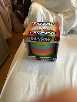 BNIB Giant Rainbow Super Springy/Slinky • £3.50