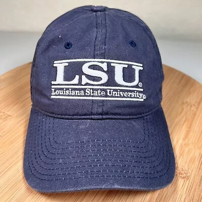 LSU Tigers Split Bar Dad Hat Cap Strapback Adjustable Blue The Game Embroidered • $14.88