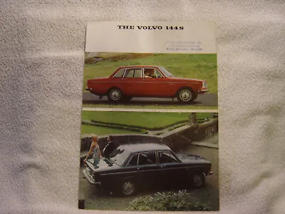 Volvo 144s 4 Dr Sedan 1967 Dealer Sales Brochure • $15