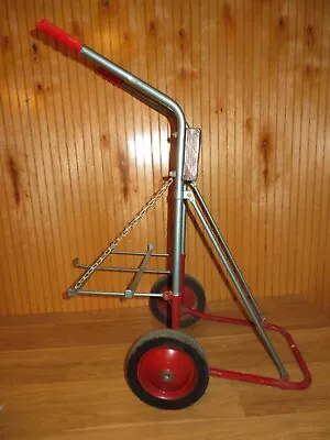 Vintage 1950's Outboard Stand & Fuel Tank Display Cart Johnson Evinrude Mercury • $254.26