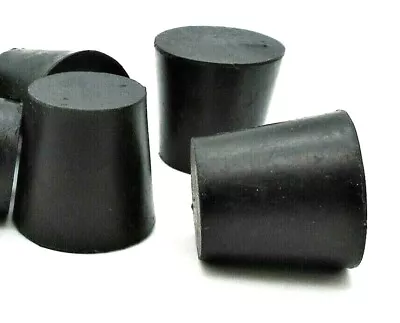 #5 Solid Rubber Stoppers  Lab Tapered Plug Cork  Fits 1  ID  Various Pack Sizes • $17.78