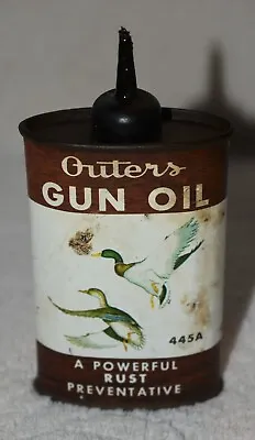 Vintage Outers Hunting Tin Gun Oil Can 3 Oz 445A • $17.95