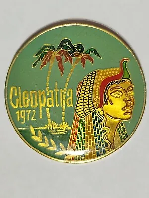 1977 Krewe Of CLEOPATRA  Multi-color Cloisonne Bronze Mardi Gras Doubloon Medal • $8.49