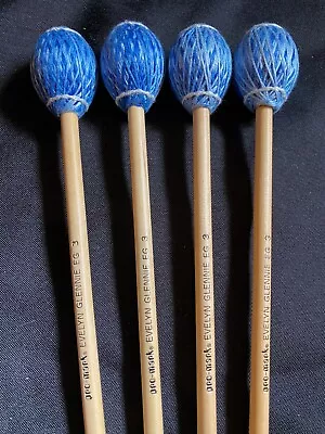 ProMark Evelyn Glennie EG 3 Medium Hard Cord Birch Mallets 4 Mallets • $45