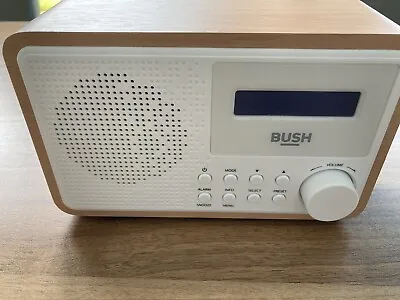 £37 • Buy Bush Wooden DAB FM LCD Display Radio - White & Brown