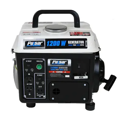 PG1202SA 1200 Peak Watt 900 Running Watt Portable 2-Cycle Gas Powered Generator • $189.08