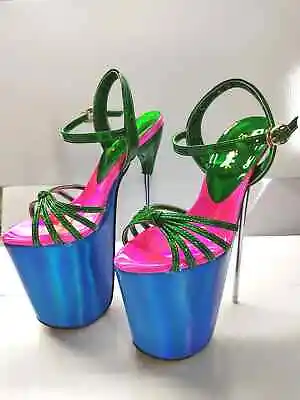 19cm Slim High Heel Platform Sandals 7.5-inch Buckle Shoes Women's Shoes Summer • $106.57