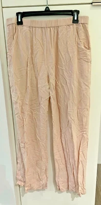 ZARA Home Womens Pink Soft Pajama Pants Sz L Large • $5