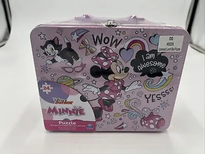 2021 Disney Junior Minnie Puzzle Metal Lunch Box - SEALED NEW • $13.59