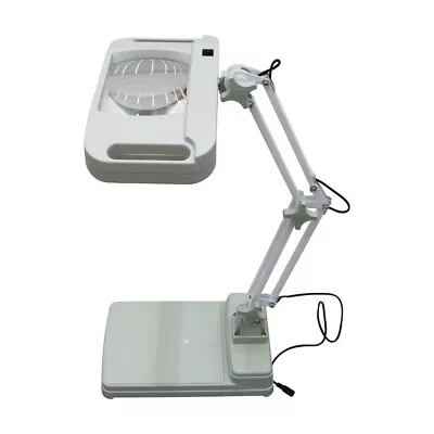 OPEN BOX 110V 10X Table Magnifier Lamp Amplification LED Bright Magnifying Glass • $73.80