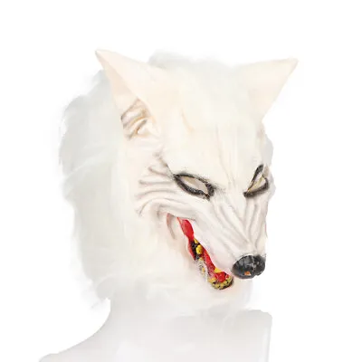 £7.90 • Buy Halloween Wolf Head Hair Mask Werewolf Claws Gloves Costume Party Scary Dec URUK