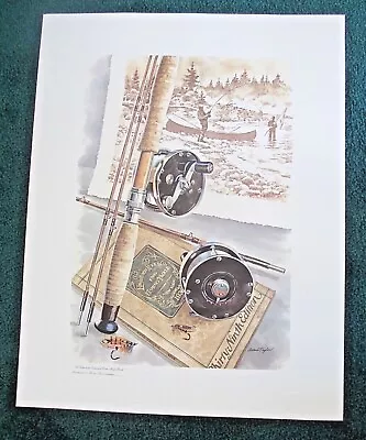 $39.99 • Buy  Edward Vom-hofe Reels Rod Print By Arthur Taylor Artist Opus #3 Famous Reel 