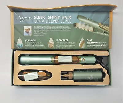 Agave Healing VAPOR IRON 1.25   Bio Ionic Steam Infusion Iron   *NEW IN BOX* • $116.99