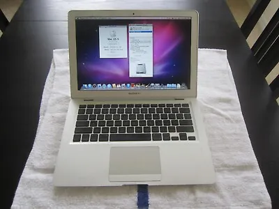 2008 Apple MacBook AIR A1237 2GBRAM 80GBHD OS10.6.8 SCREEN INTACT NoCord - WORKS • $99