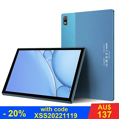 $171.99 • Buy 10.1inch Android 11.0 Tablet PC 4GB+64GB Quad Core Dual Camera 5GWIFI 6000mAh