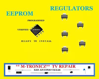 Vizio Vf550m Main Board# 3655-0022-0150 Repair Kit 6 Part Up To Date Eeprom  • $12.99