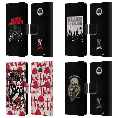 Official Black Sabbath Key Art Leather Book Wallet Case For Motorola Phones • $23.95