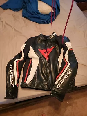 Dainese Motorcycle Racing Leather Suit Leather Men Jacket Trousers.  • $700