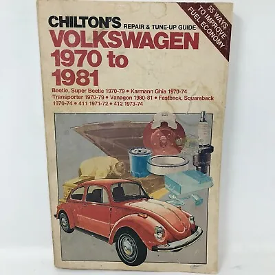 VW Volkswagen Bug Beetle Vanagon Fastback 1970-1981 Tuneup Service Repair Manual • $29.95