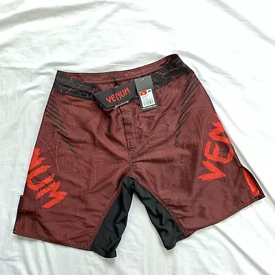 Venum Lightweight Fight Team MMA UFC Shorts Red Black Size XL 10” Inseam NWT • $49.95