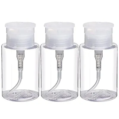 Pack Of 3 Nail Polish Remover Pump Empty Dispenser Bottle For Acetone • $12.19