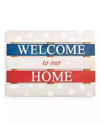 Martha Stewart Collection Americana “Welcome To Our Home” Wall Art • $34.99