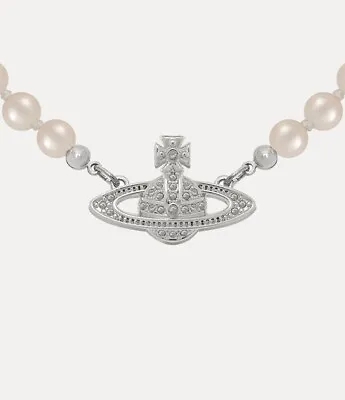 New | Vivienne Westwood | Bas Relief Choker | Women's | Pearl | Orb Necklace • $39.95