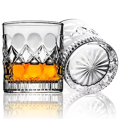 PARACITY Whiskey Glasses Set Of 2christmas Gift Old Fashioned Glasses Rock... • $12.93