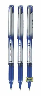 £5.25 • Buy 3 X Pilot V Ball Grip 07 Liquid Ink Rollerball Pens 0.7mm Tip BLUE (BLN-VBG7-L)