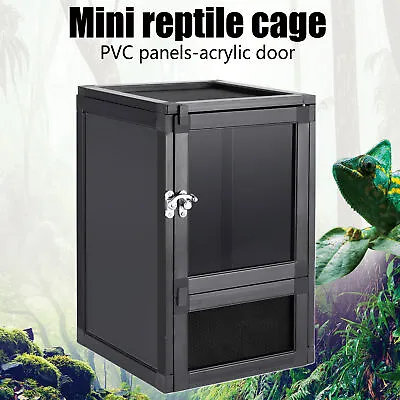 $28.99 • Buy Mini Reptile Cage Air Cage Small Habitat Perfect For Frogs, Lizards, Chameleons