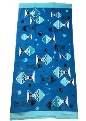 Vera Bradley Beach Towel Go Fish Blue Tropical Aquatic  New NWT • $28