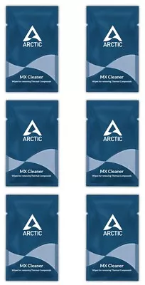 6 X ARCTIC MX-6 MX-4 MX-5 MX-2 CPU GPU Wipes Removes Thermal Compound Paste • £3.77