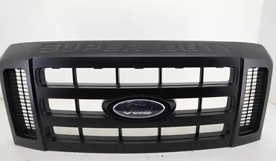 2008-2010 FORD F250-F550 SD XL Black Textured Front Grille Grill Emblem Logo OEM • $259.99