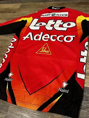 Mens Cycling  Shirt Jersey Lotto Adecco Team Size Medium Adult • $13