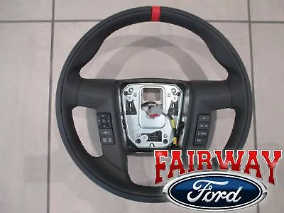 11 Thru 14 F-150 OEM Ford Leather Red Accent Steering Wheel BL3Z-3600-CB RAPTOR • $439.95