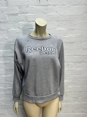 £4.99 • Buy Reebok Vintage Grey Sweatshirt Jumper Ladies Small