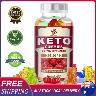 3500MG Keto Gummies Ketone Advanced Weight Loss Fat Burner Dietary Supplement AU • $19.94