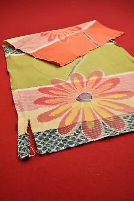 Vintage Japanese Fabric Cotton Antique Boro Patch Kusakizome Woven 27.2 /TW67/45 • $3.99