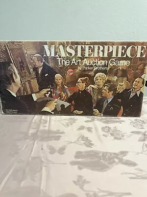 Masterpiece Board Game Art Auction Parker Brothers Vintage 1970 Complete. • $46