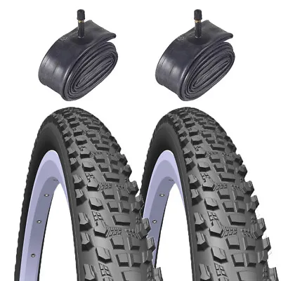 $69.95 • Buy Pair Of Mountain Bike Tyres 20, 24, 26, 27.5 Or 29 Inch + Tube Option