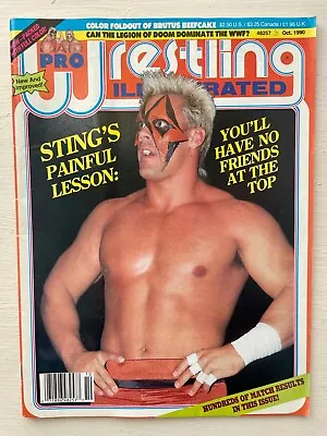 Pro Wrestling Illustrated Magazine October 1990 Sting WWF WCW NWA WWE Poster  • $12.99