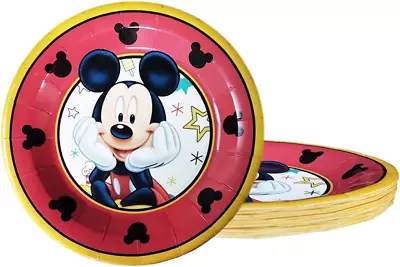 30Pcs Mickey Party Plate Mickey Theme Party Supplies • $34.23